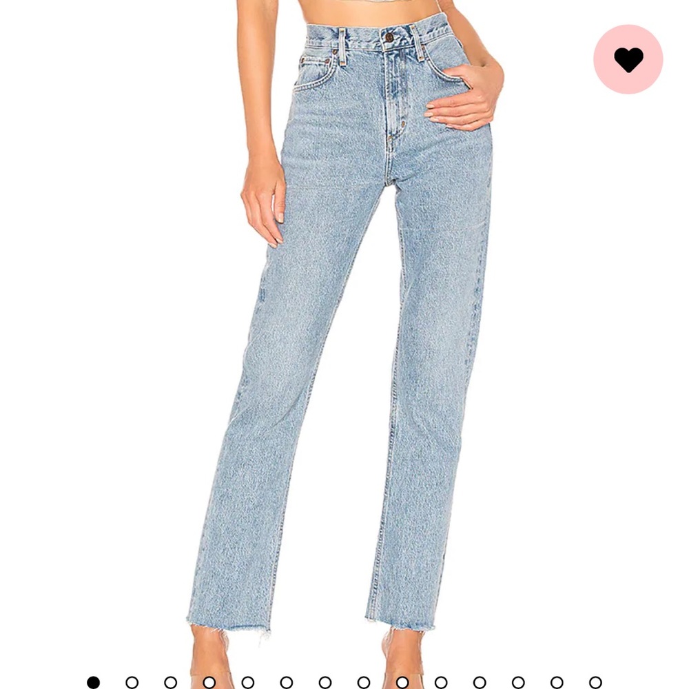 NWT AGOLDE Cherie High Rise Straight Jean